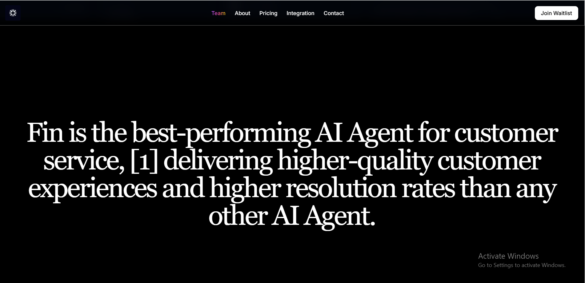FIN-ai - AI Customer Support SaaS Landing Page thumbnail 2